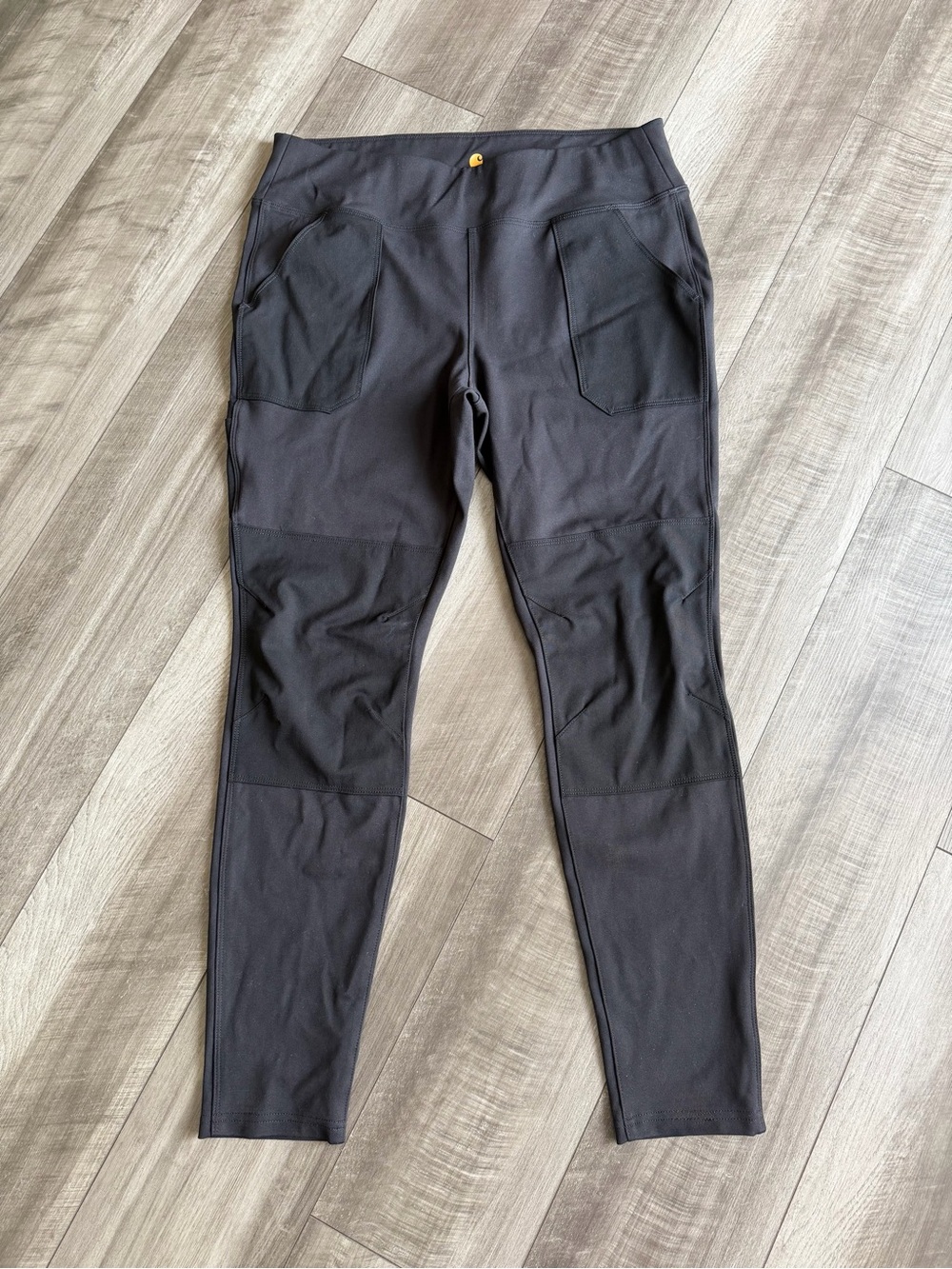 Carhartt Women’s Black Force Utility Leggings Reinforced Knee Panels Sz L Fitted